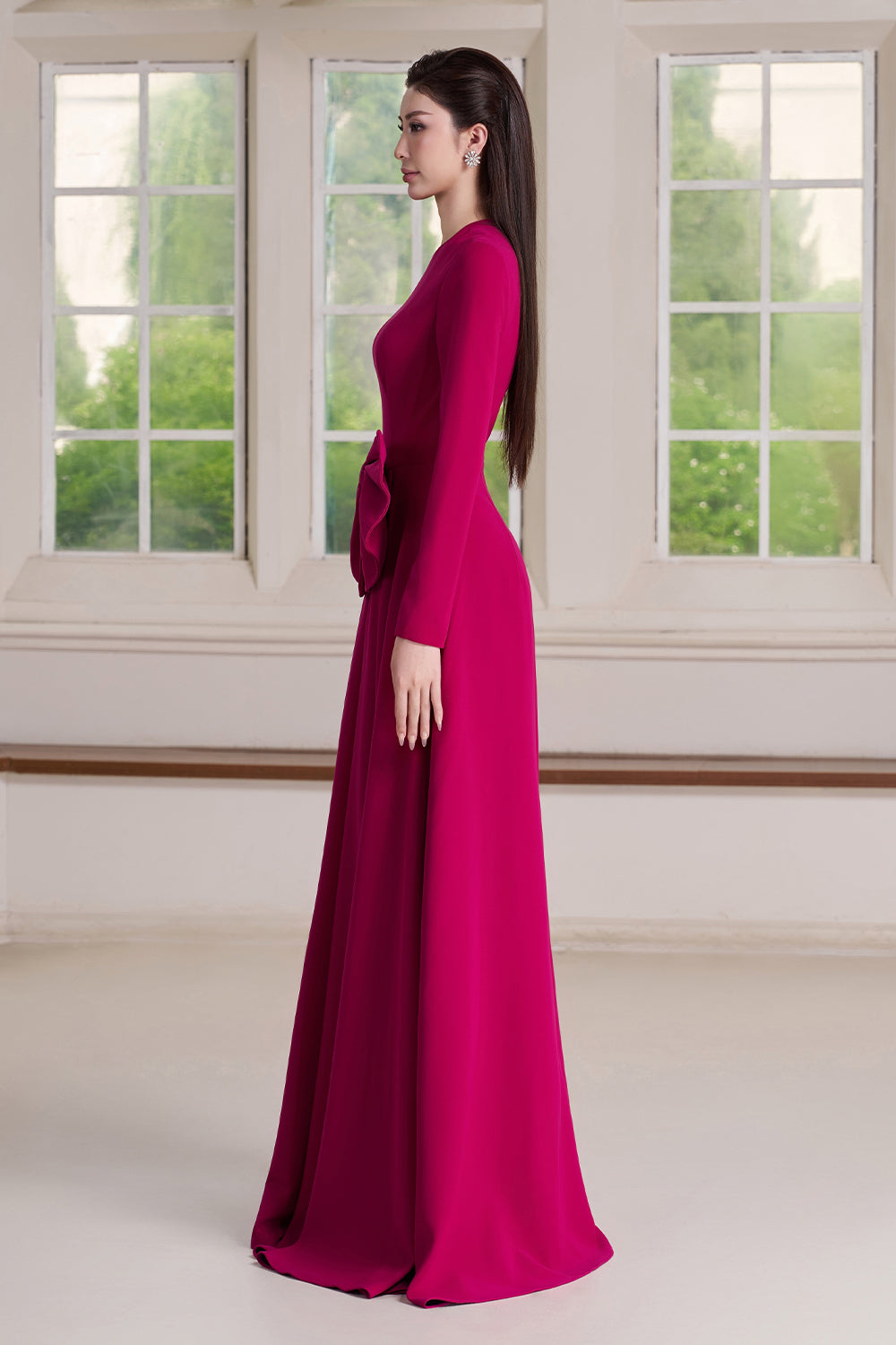 Lune Ribbon Maxi Dress