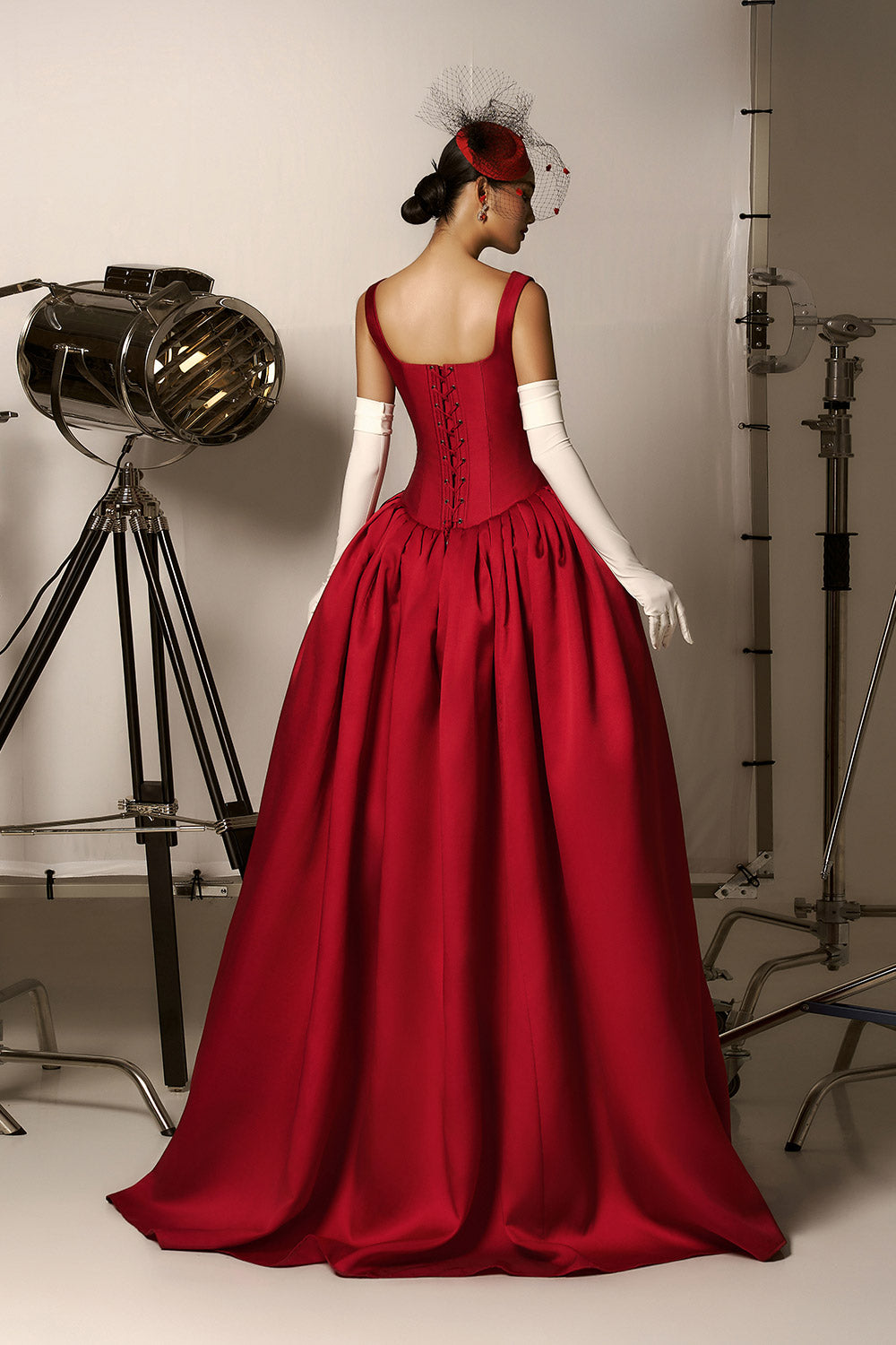 loose strap dress CEM RAELYNN BALL GOWN LOOSE STRAP TAFFETA GOWN