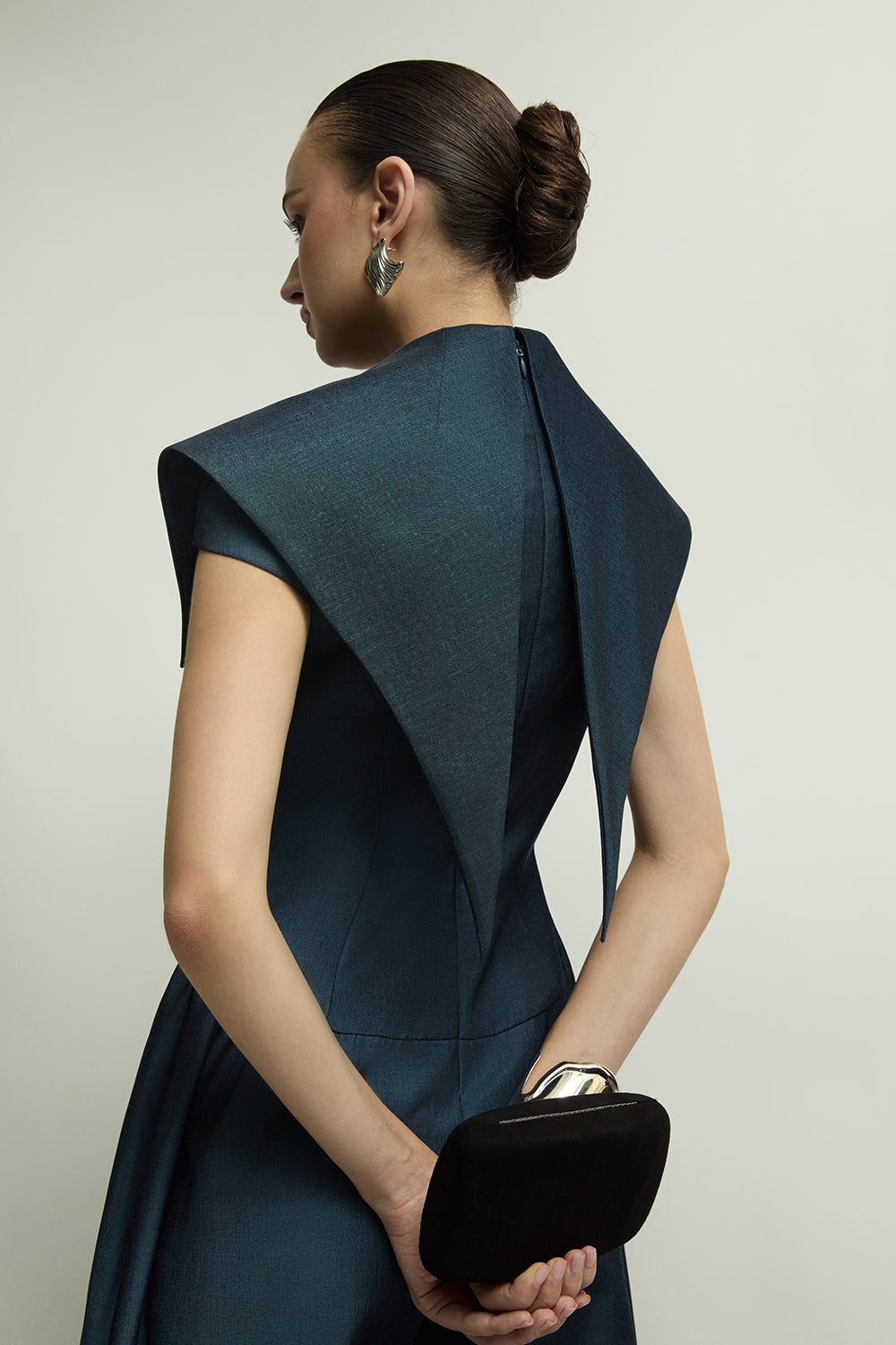 Zelie Cape Sleeve Applique Jumpsuit