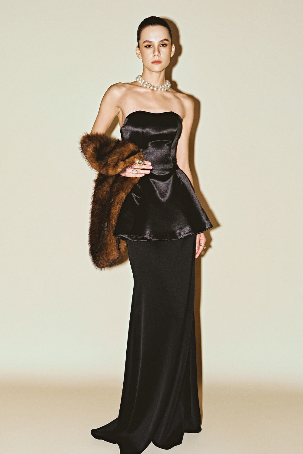 Nyx Straight Silk Skirt