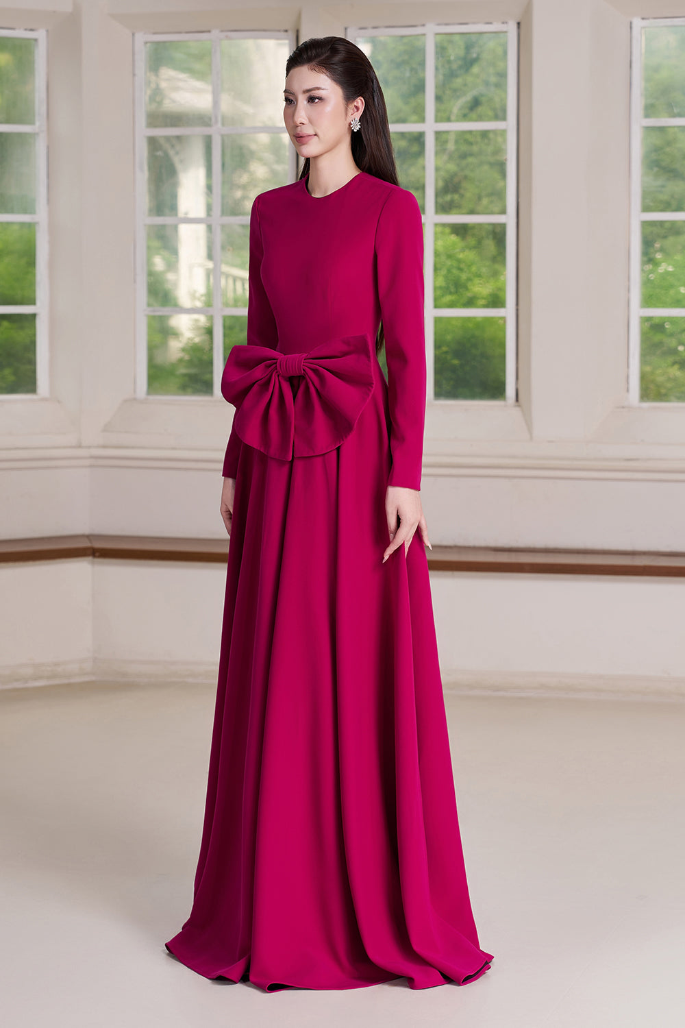 Lune Ribbon Maxi Dress