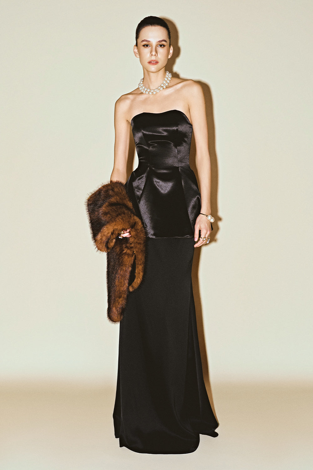 Nyx Straight Silk Skirt