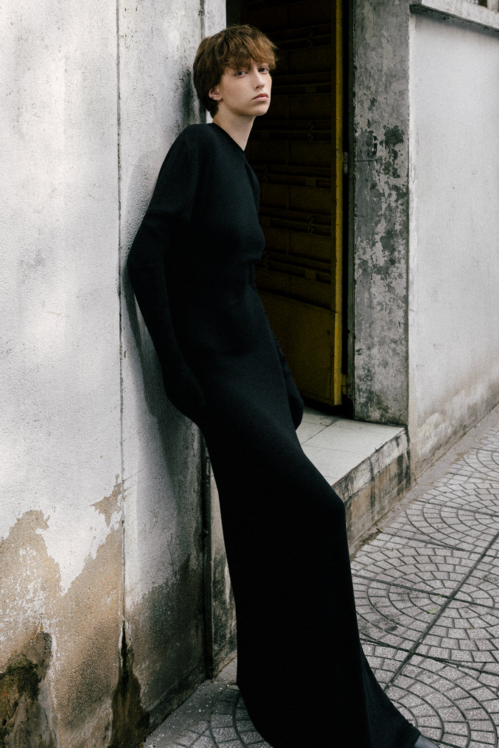 Willow Asymmetric Neck Maxi Dress