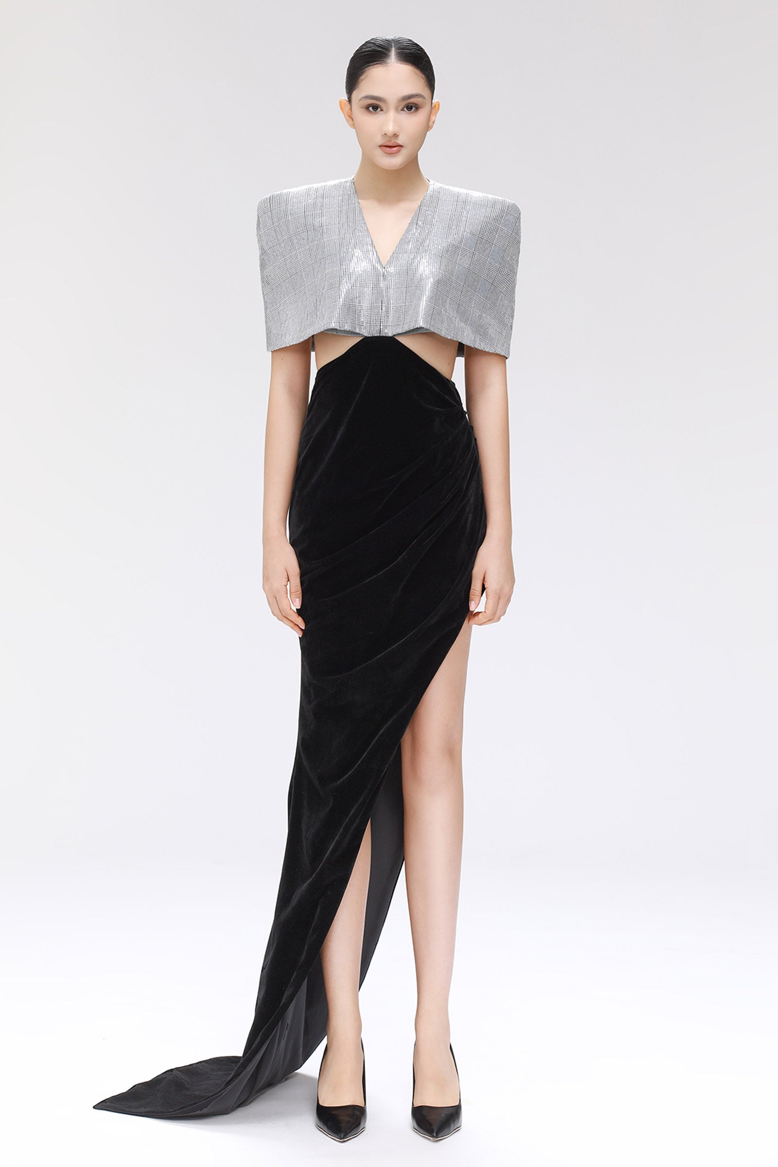 Morrow Cape Sleeve Maxi Dress