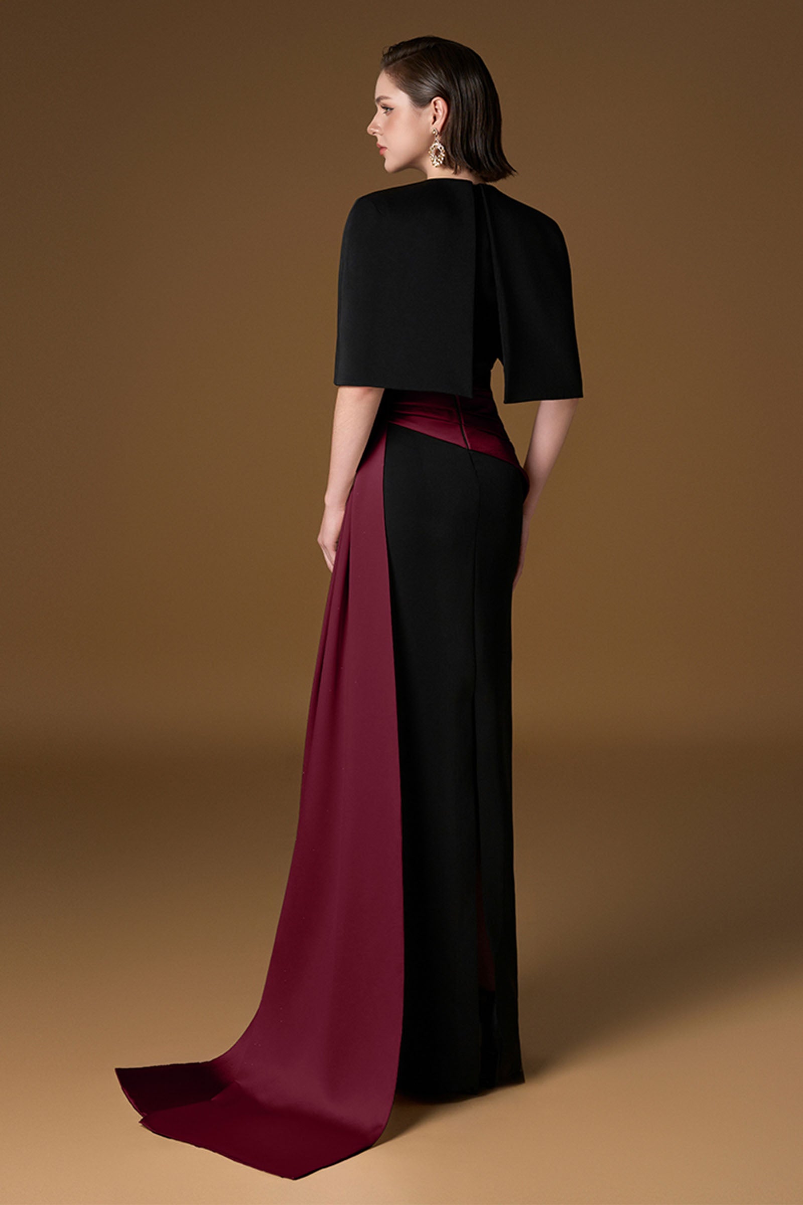 Zirel Draped Maxi Dress