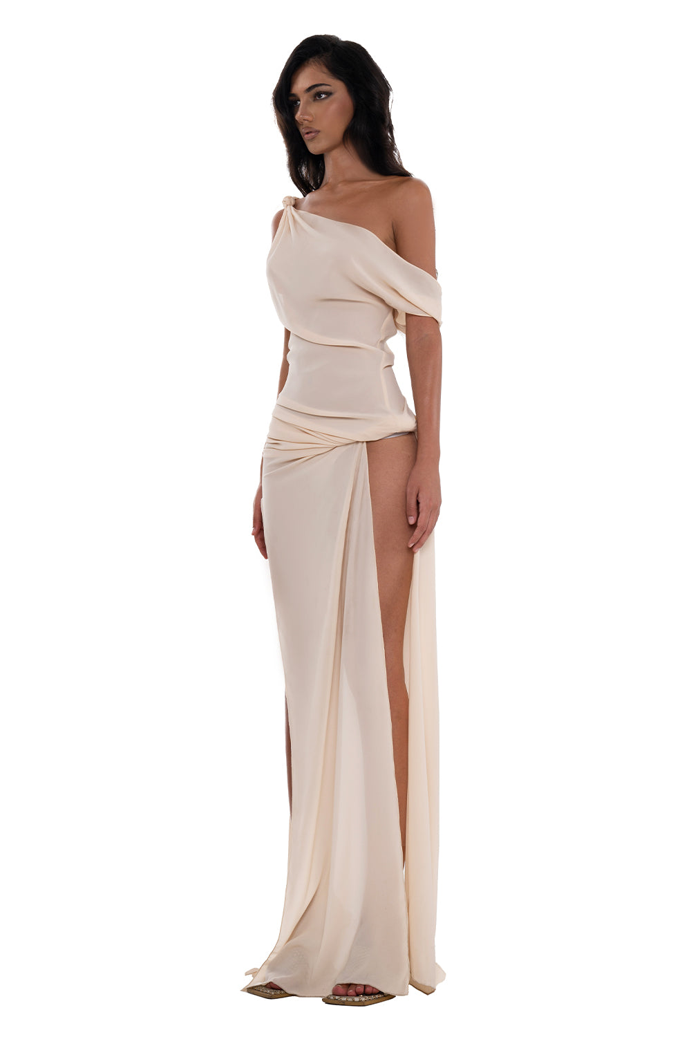 Natalie Ruched Maxi Dress