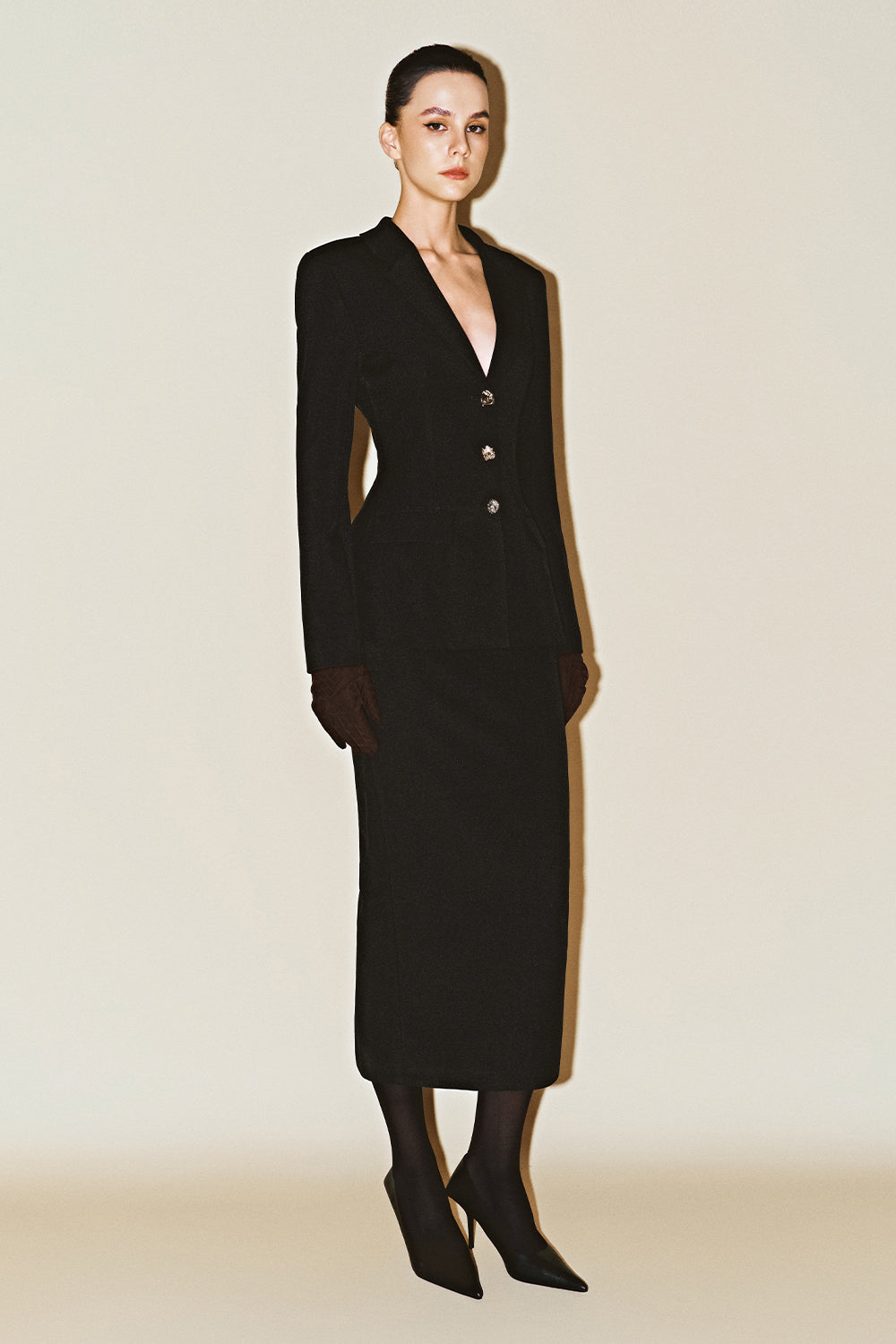 Aurelius Straight Twill Skirt