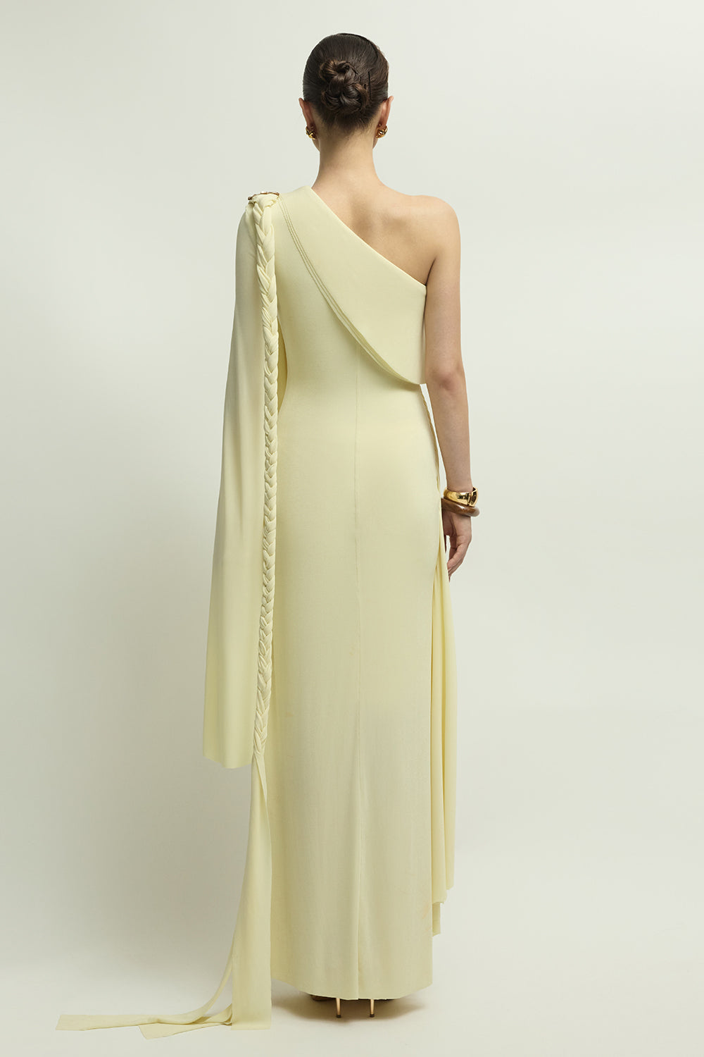 Bollington One Shoulder Draped Maxi Dress