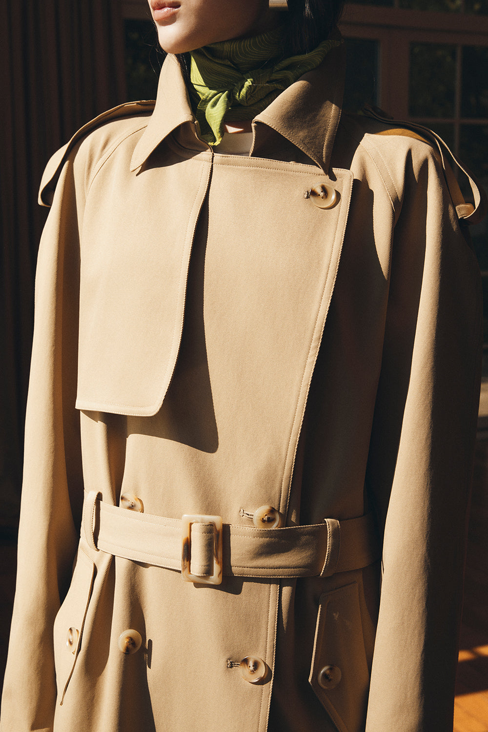 Marco Straight Cotton Trench Coat