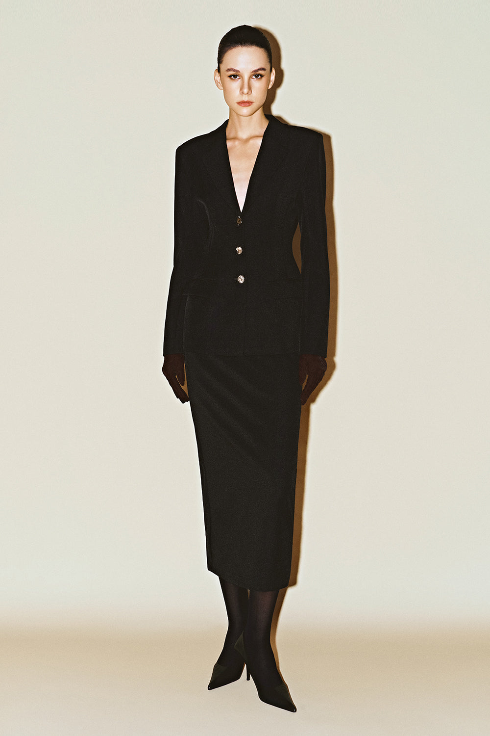 Aurelius Straight Twill Skirt