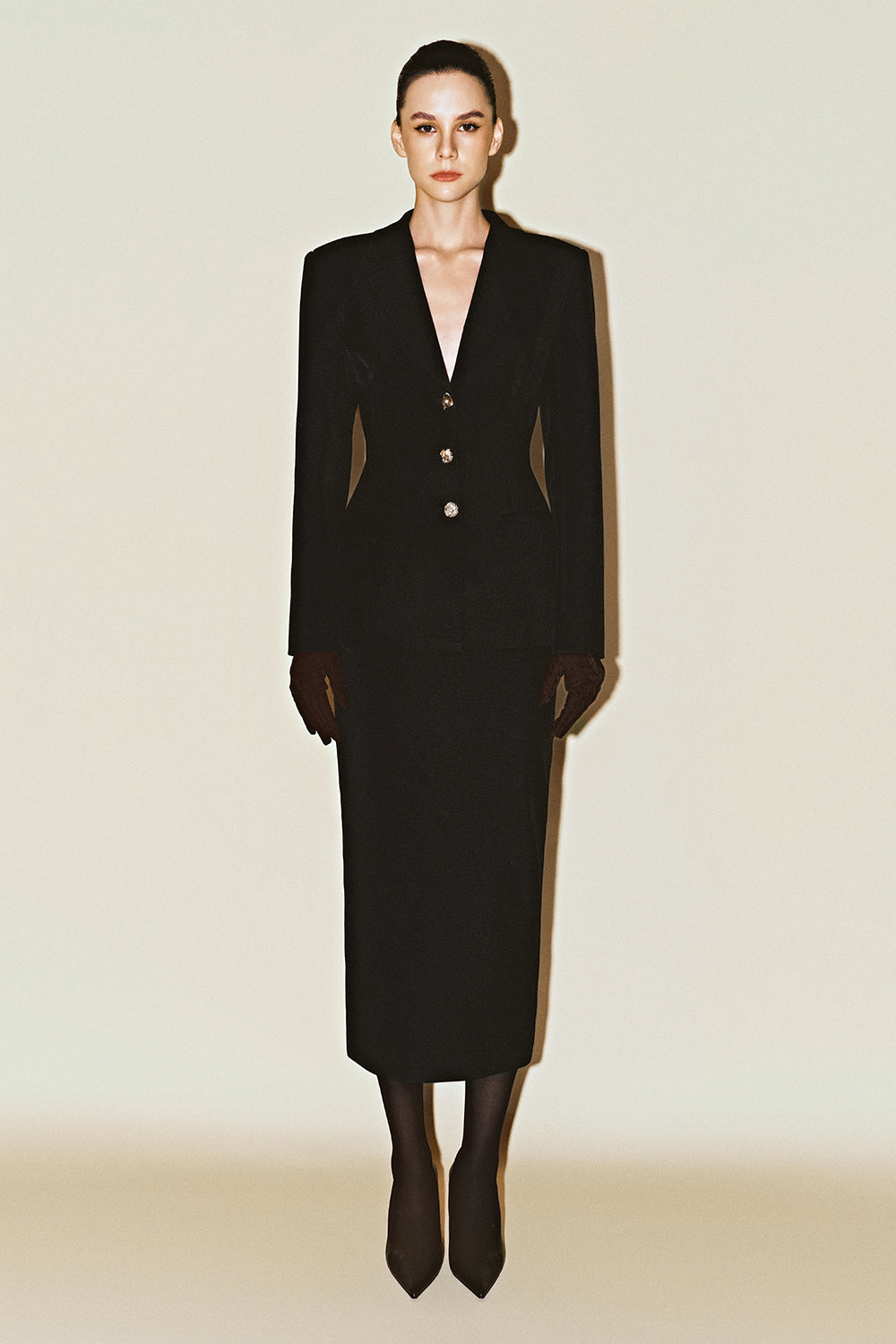 Aurelius Straight Twill Skirt