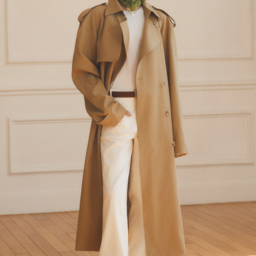 Marco Straight Cotton Trench Coat