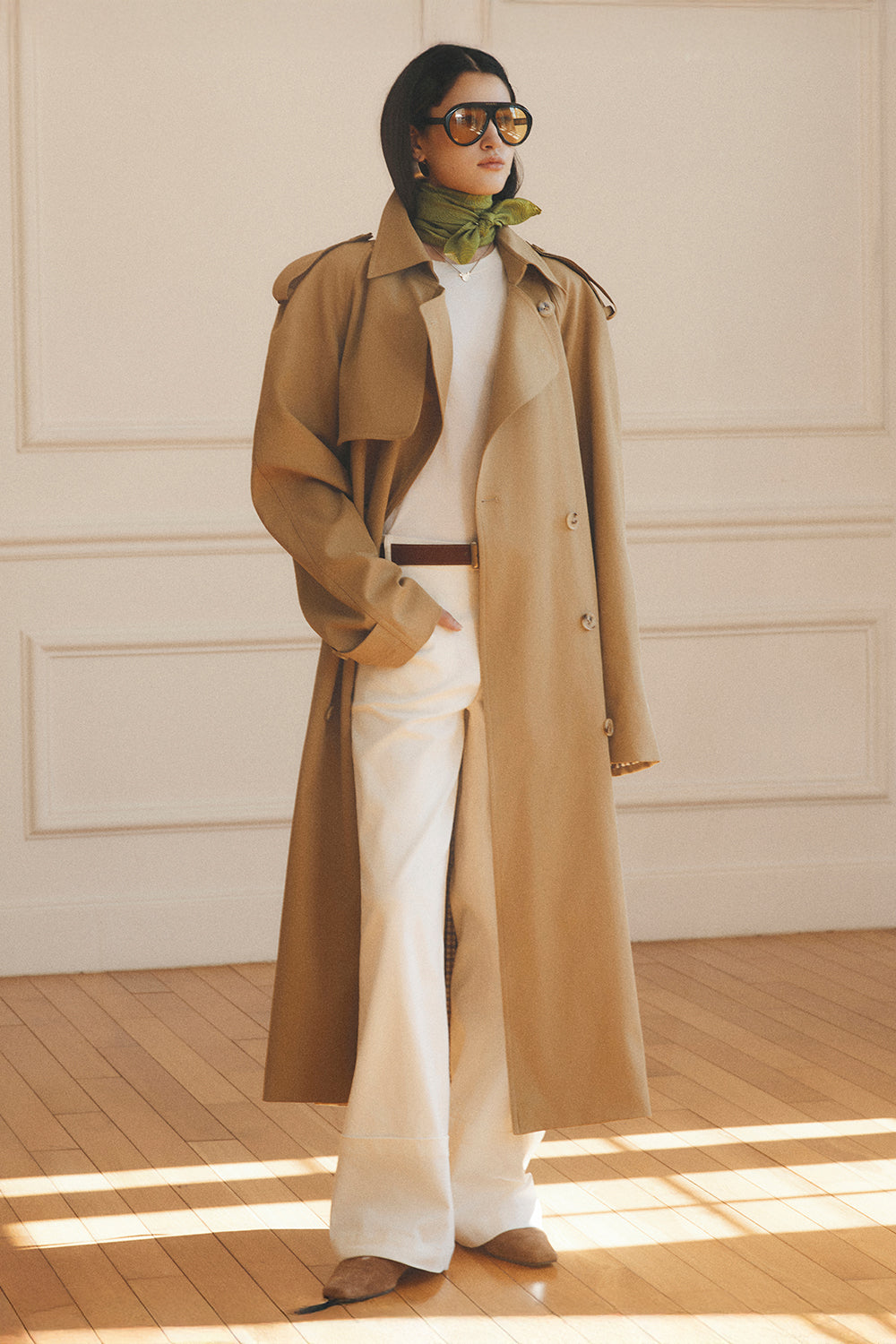 Marco Straight Cotton Trench Coat