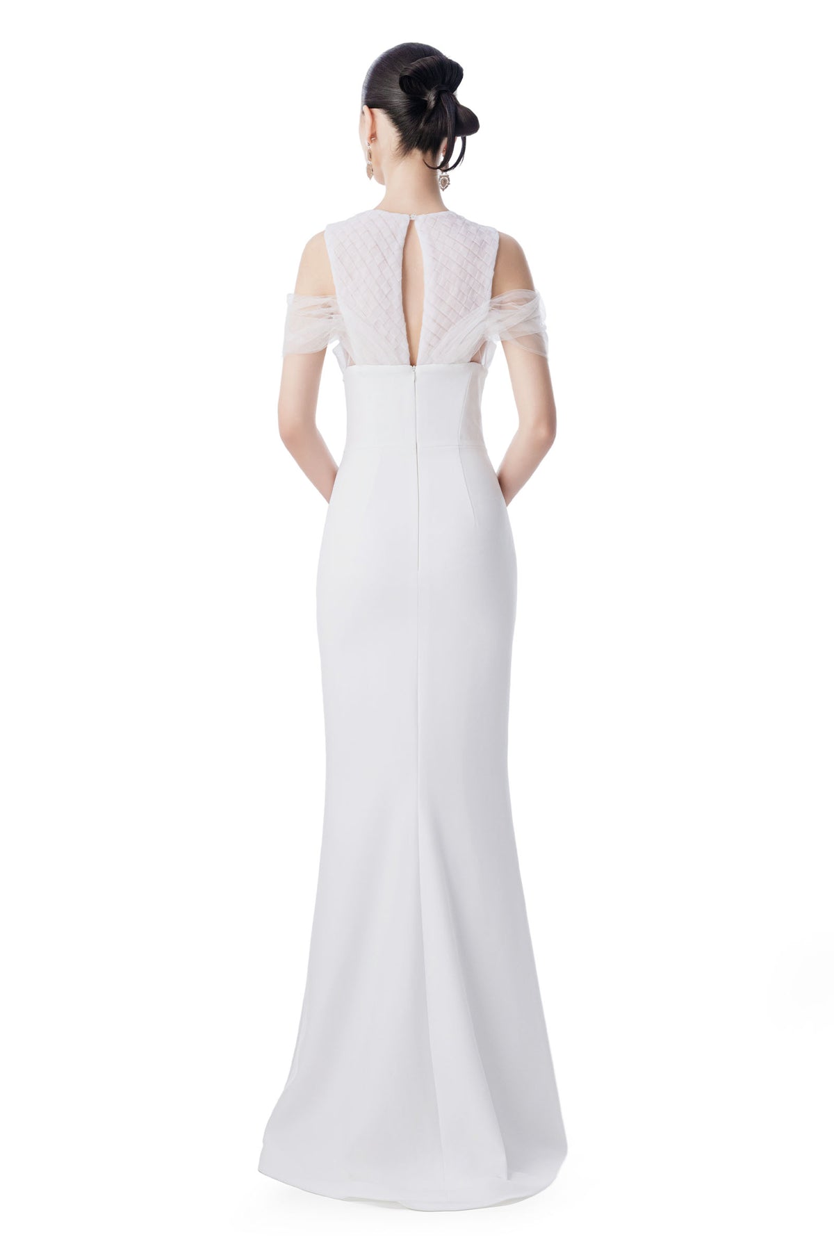 Helena Cold Shoulder Sleeve Maxi Dress