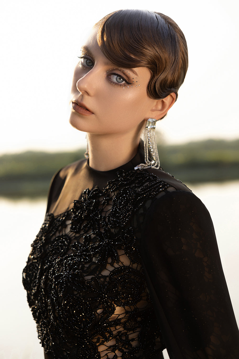 Safira Taffeta Maxi Dress