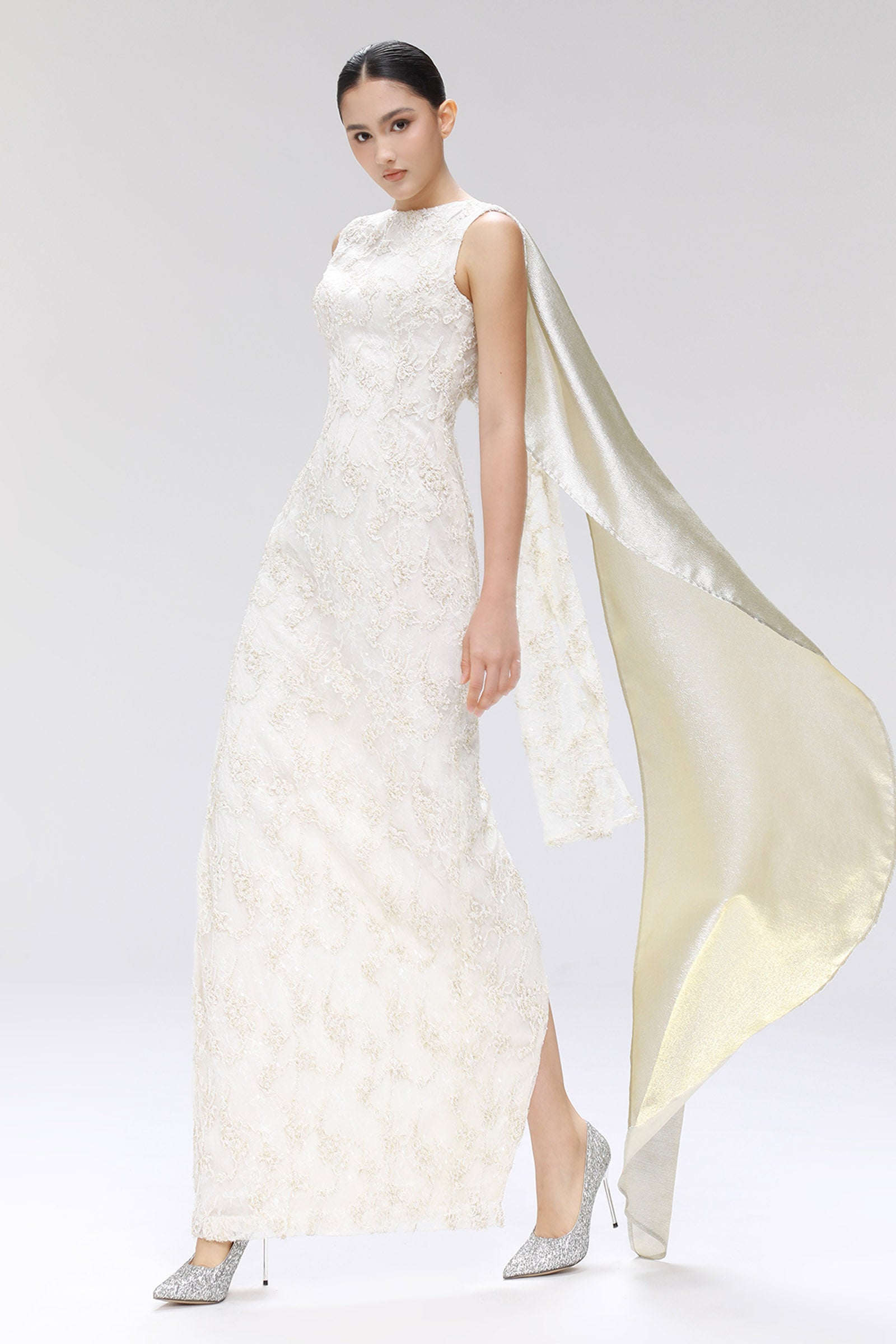 Trouvaille Scarf Maxi Dress