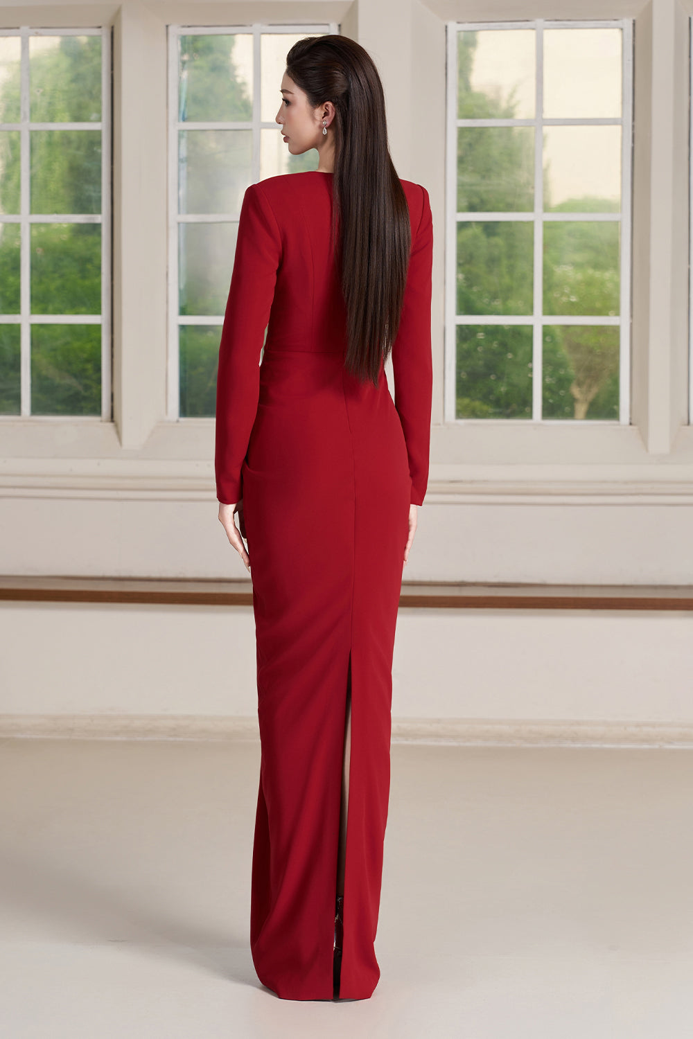 Rhea Ruched Maxi Dress