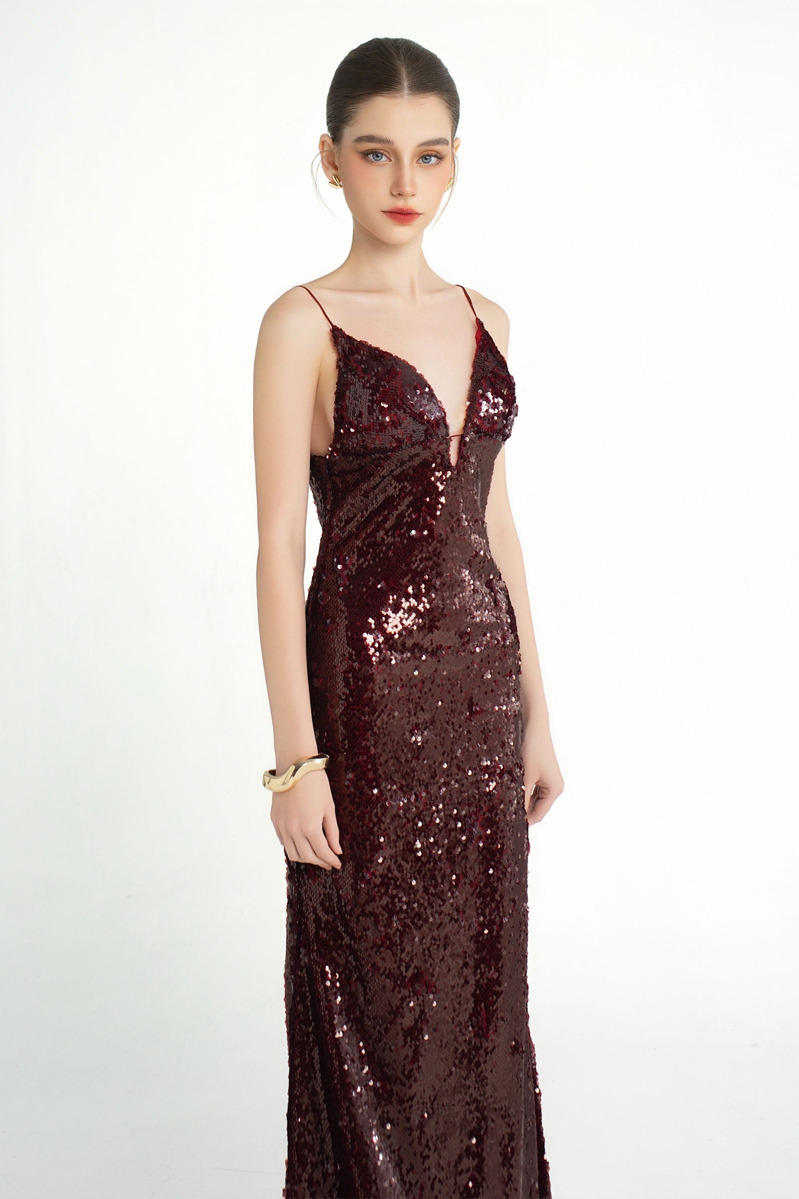 Night Fall Sequin Maxi Dress