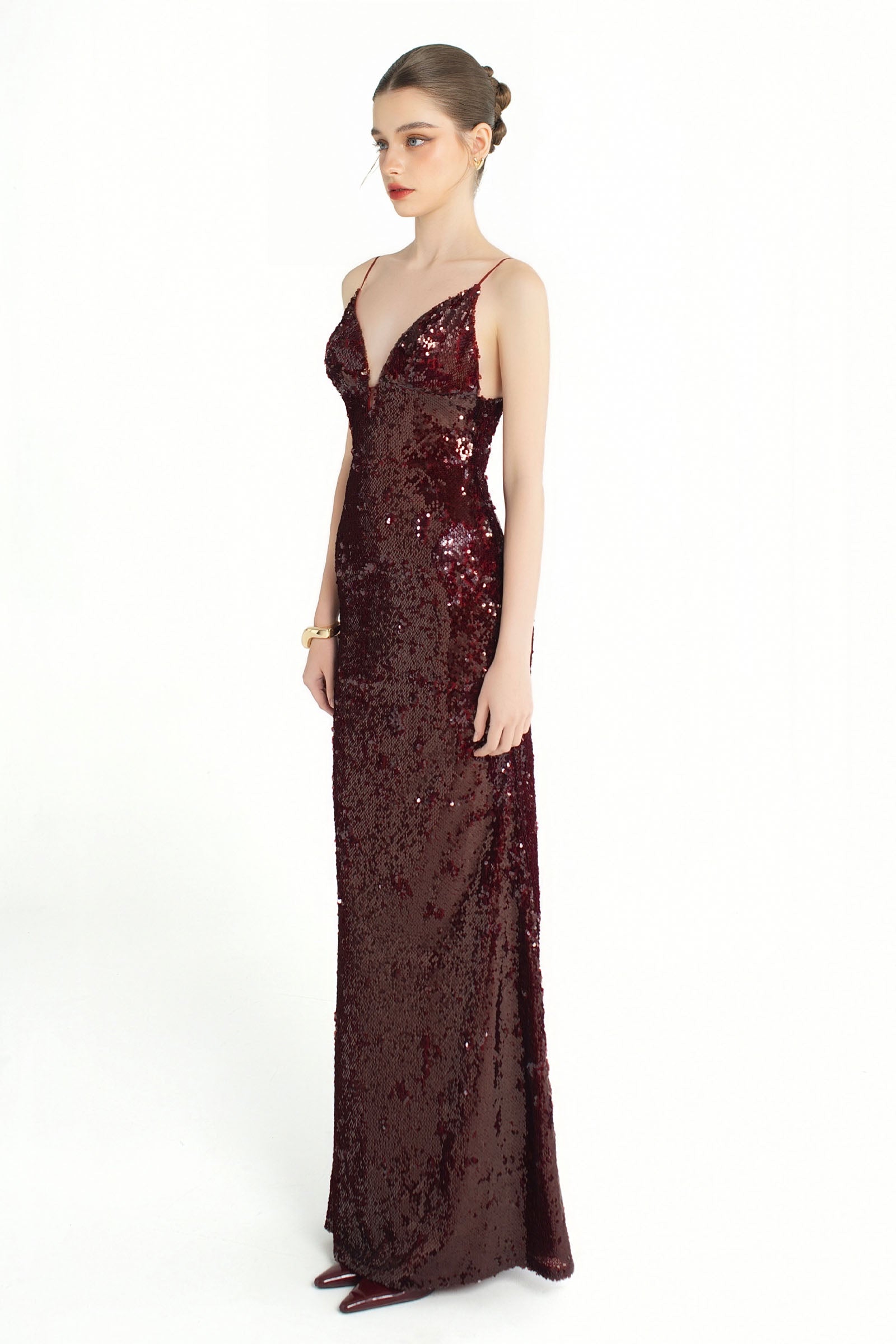 Night Fall Sequin Maxi Dress