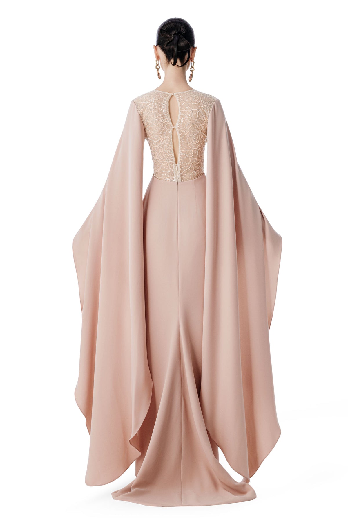 Juliette Cape Sleeve Maxi Dress