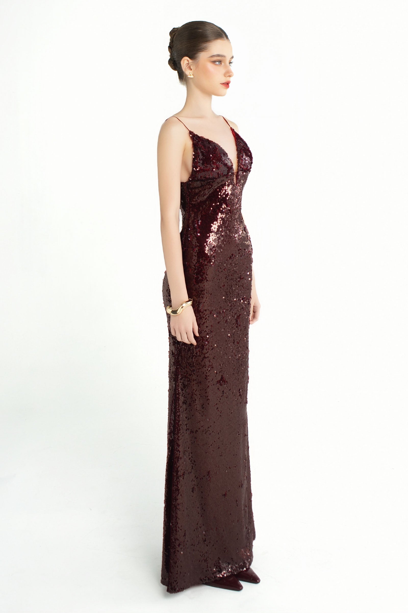 Night Fall Sequin Maxi Dress