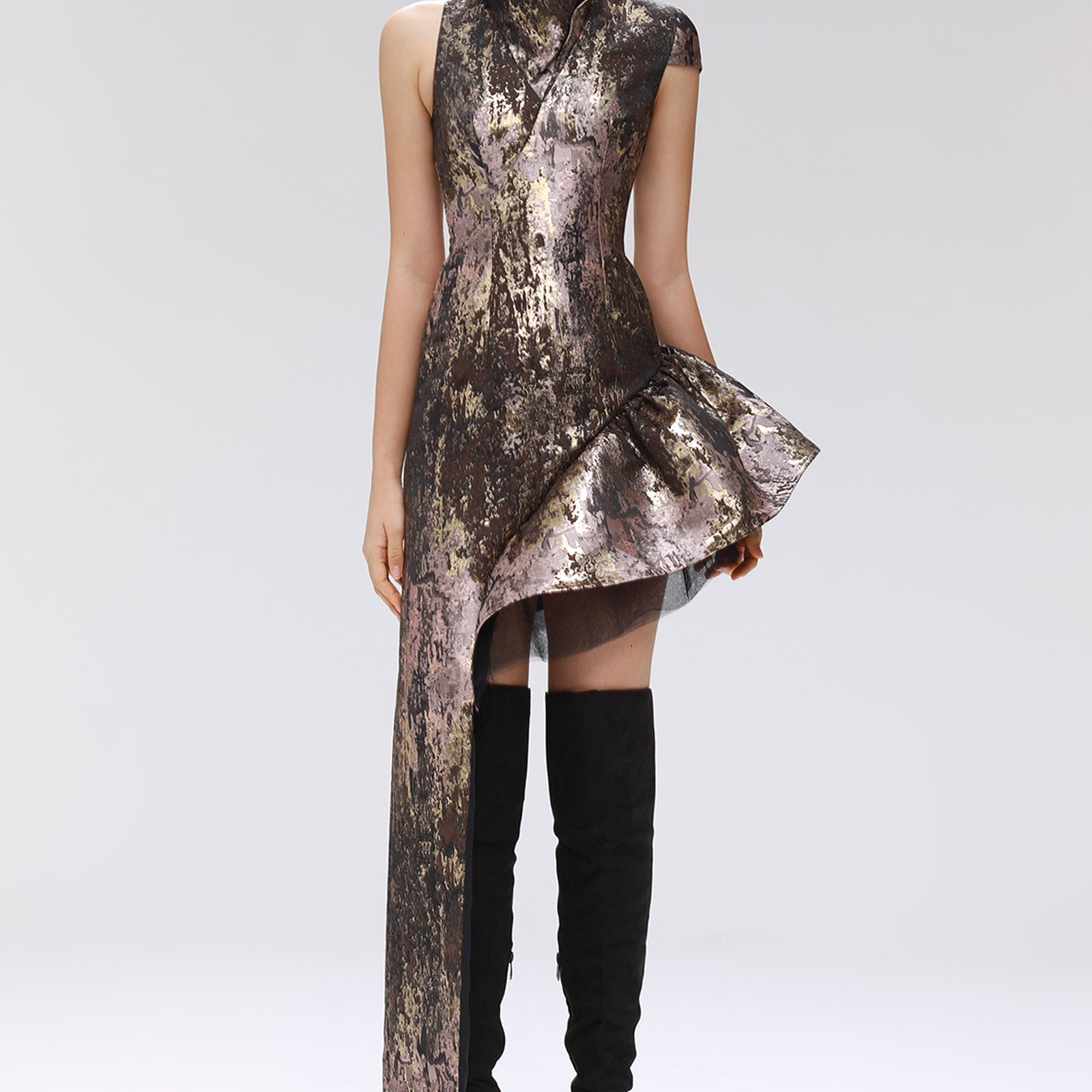 Tundra Asymmetric Maxi Dress