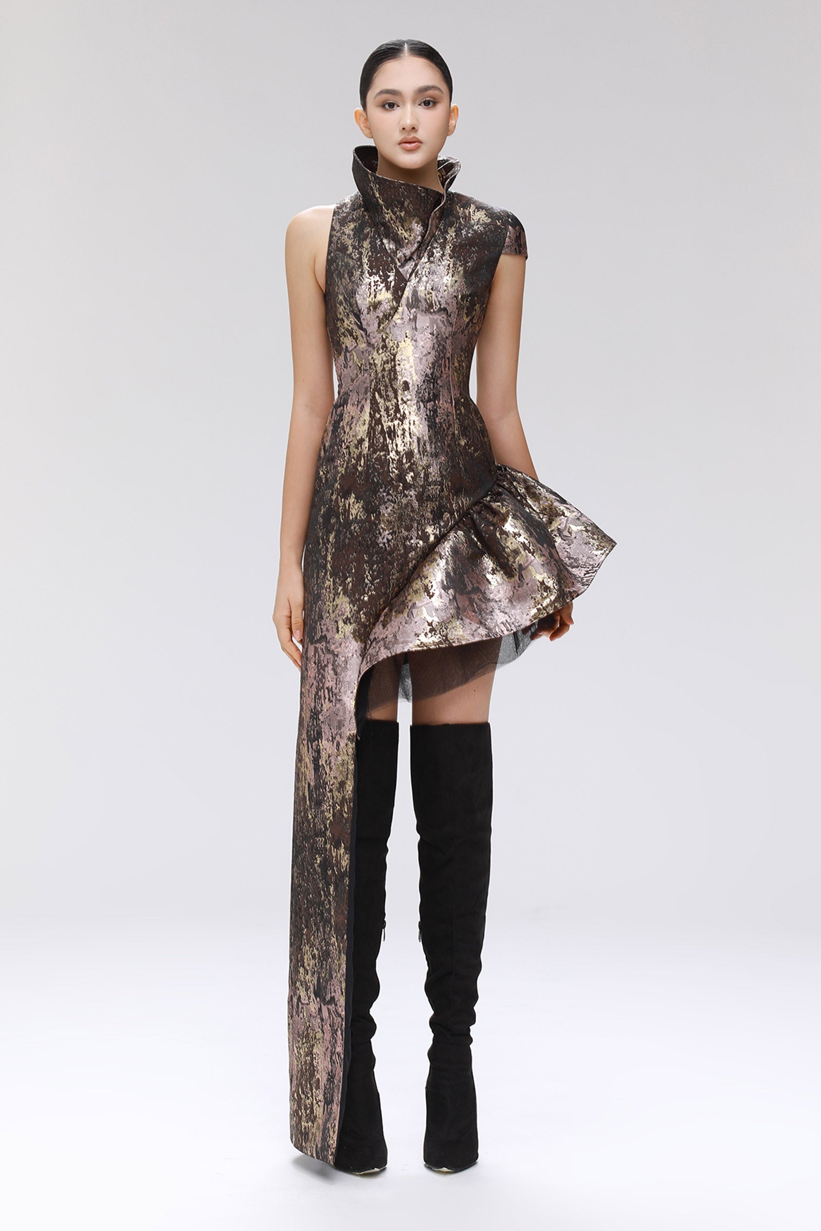 Tundra Asymmetric Maxi Dress