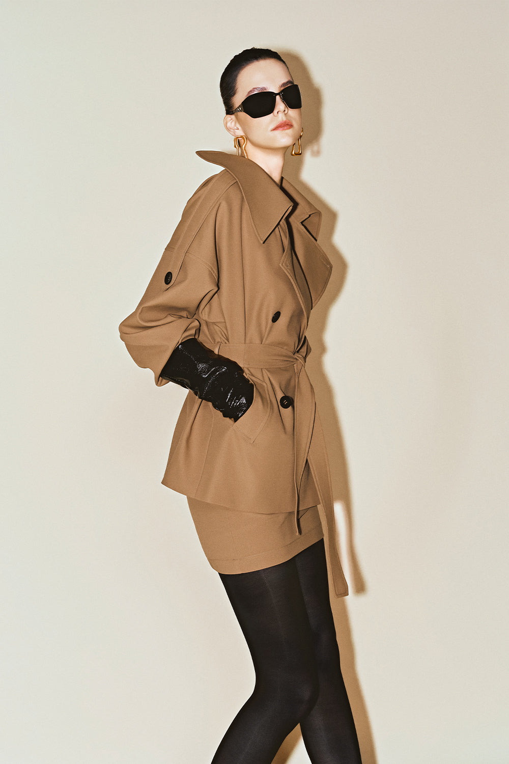 Calix Straight Cotton Skirt