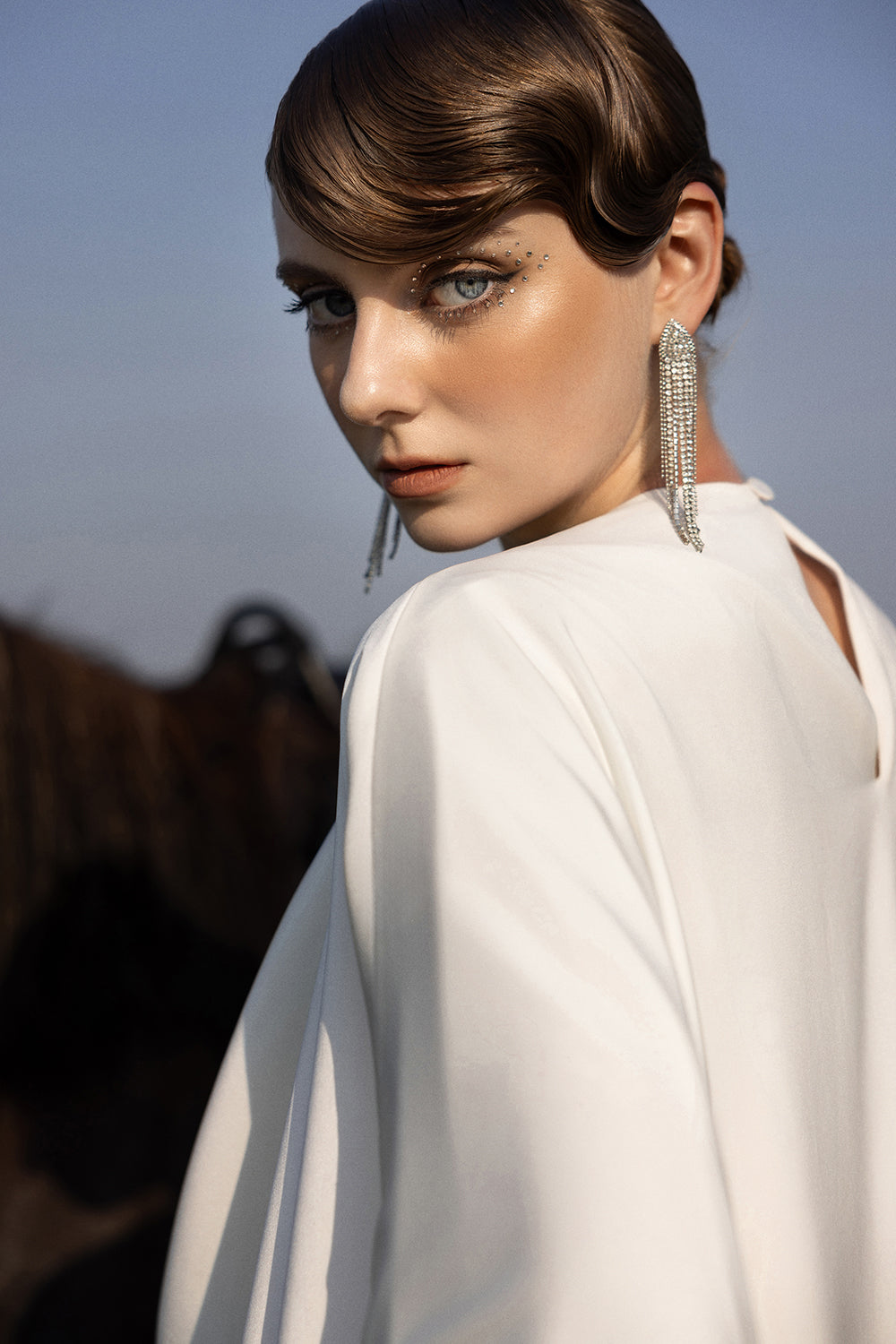 Aerial Draped Maxi Dress