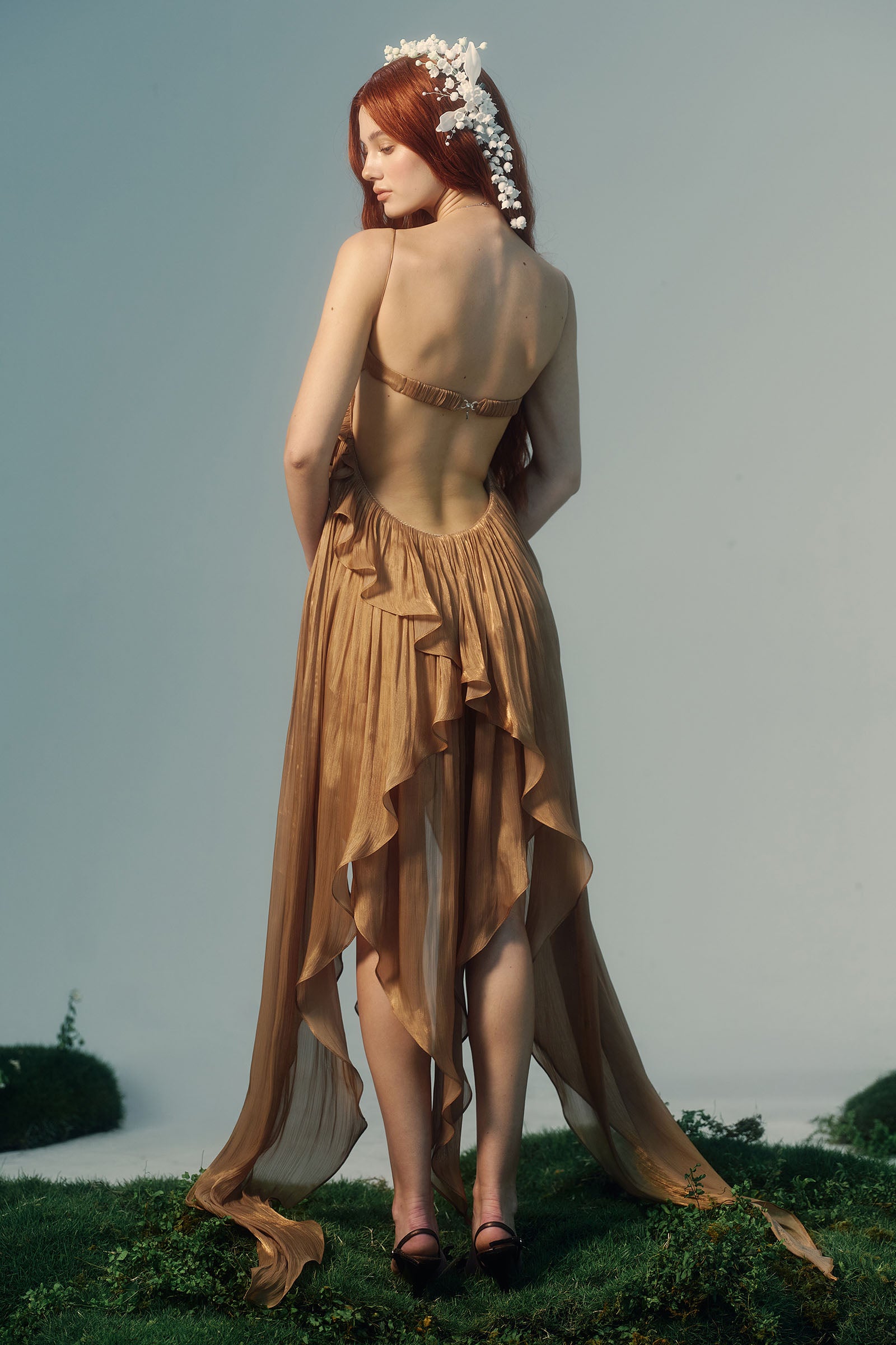 Rhea Asymmetric Maxi Dress