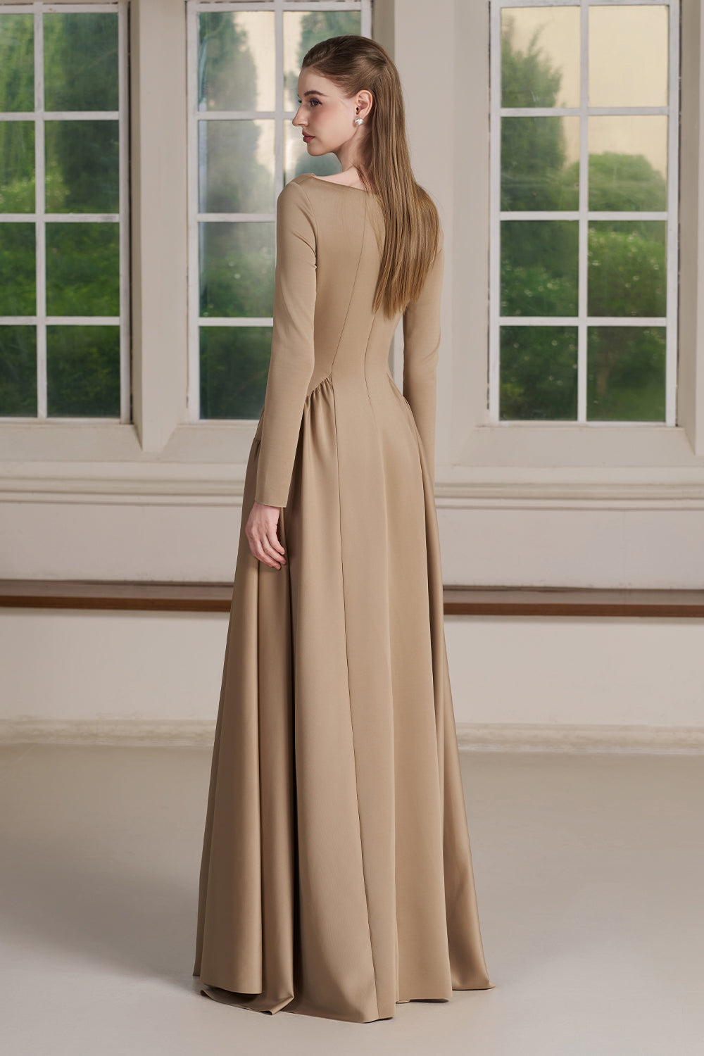 Neo Boat Neck Maxi Dress