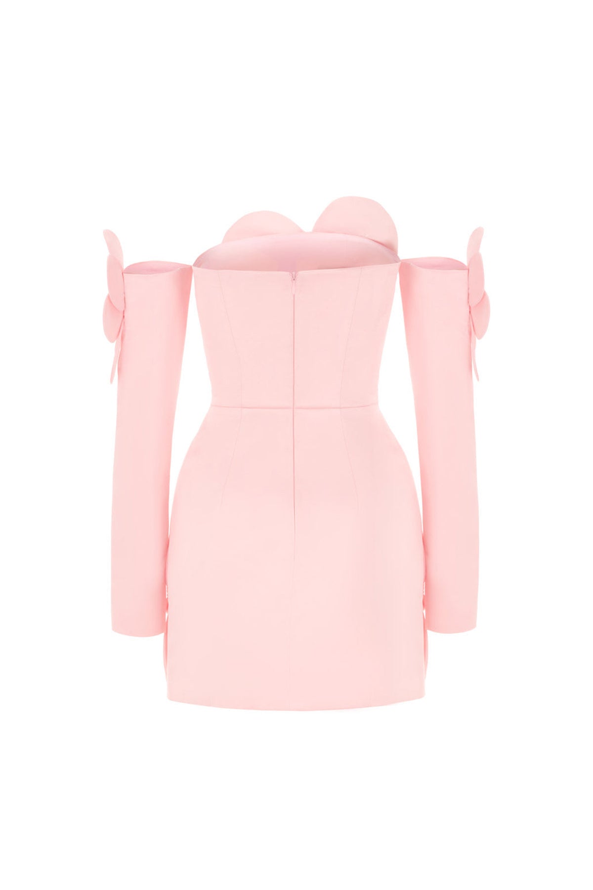 Amora A-line Cold Shoulder Sleeved Velvet Mini Dress