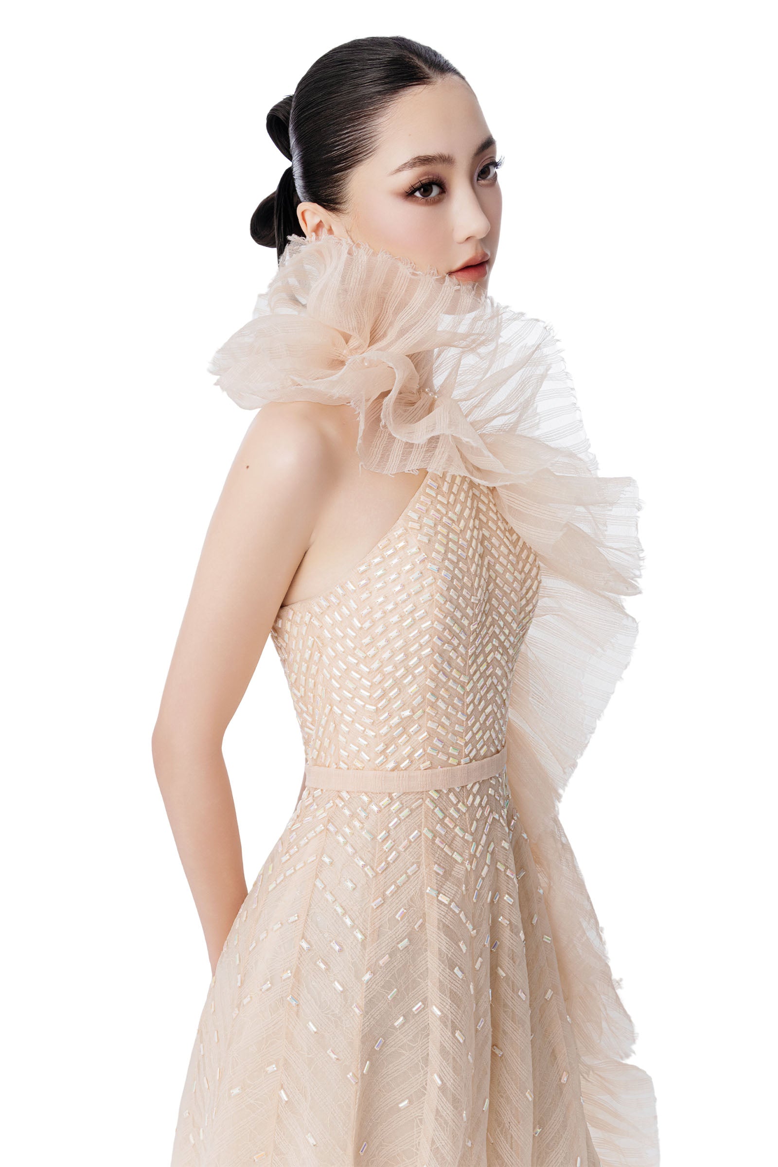 Genevieve Ruffle Maxi Dress
