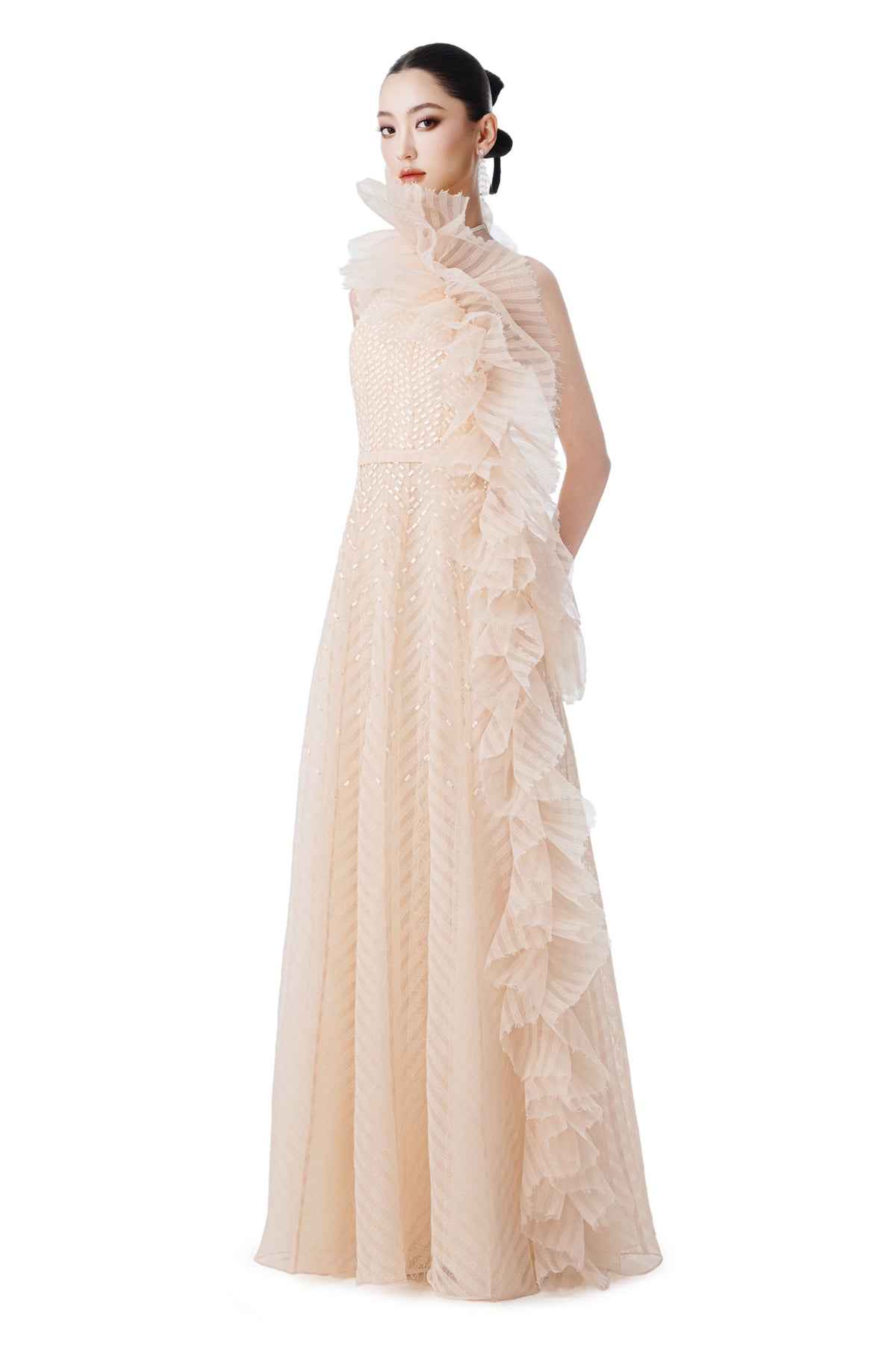 Genevieve Ruffle Maxi Dress