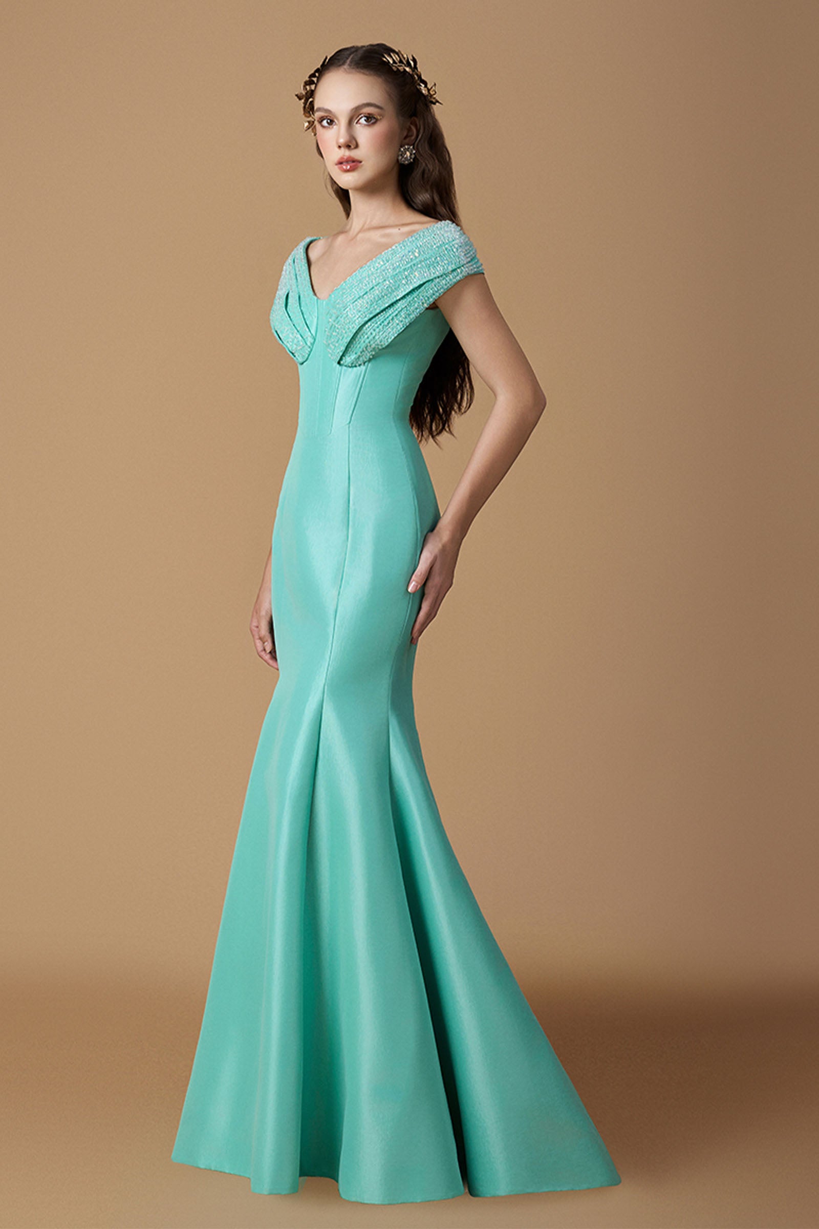 Nysa Off-Shoulder Maxi Dress