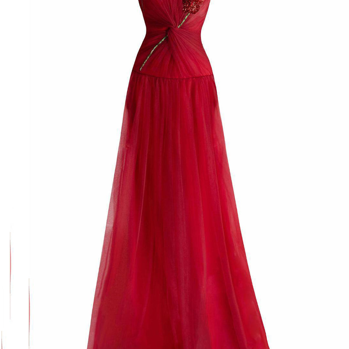 Alena A-line Sweetheart Neck Mesh Floor Length Dress