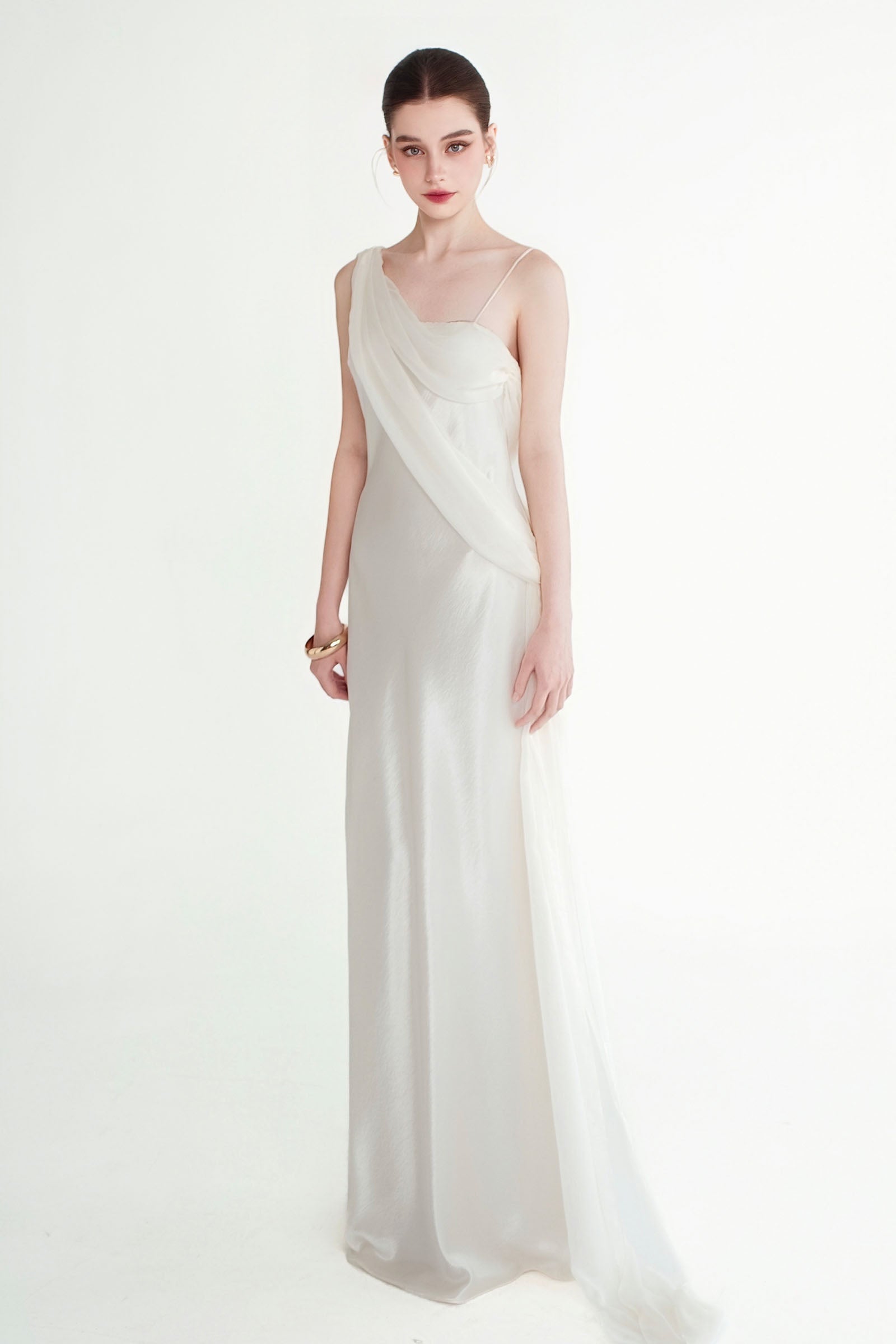 Elara Draped Maxi Dress
