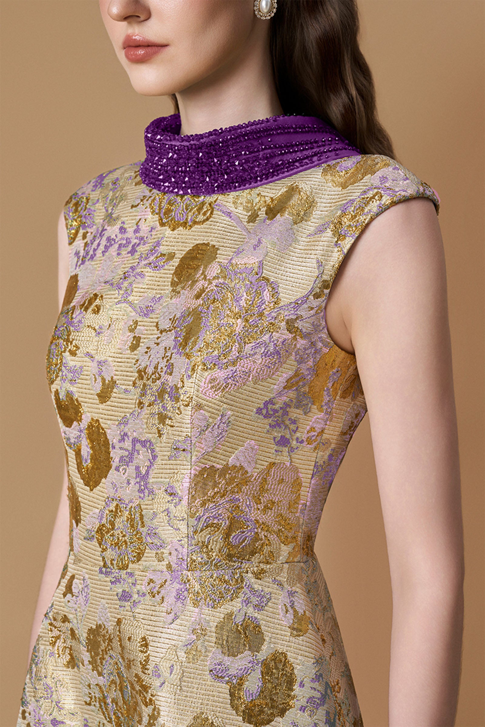 Aris Jacquard Maxi Dress