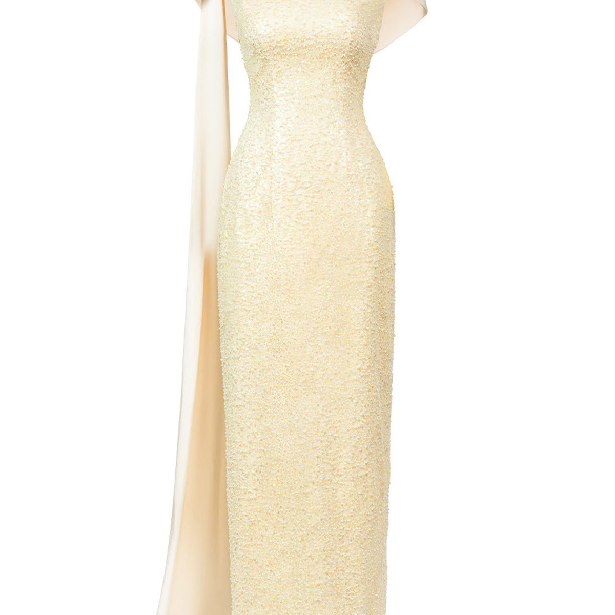 Aitana Sheath Open Back Polyester Maxi Dress