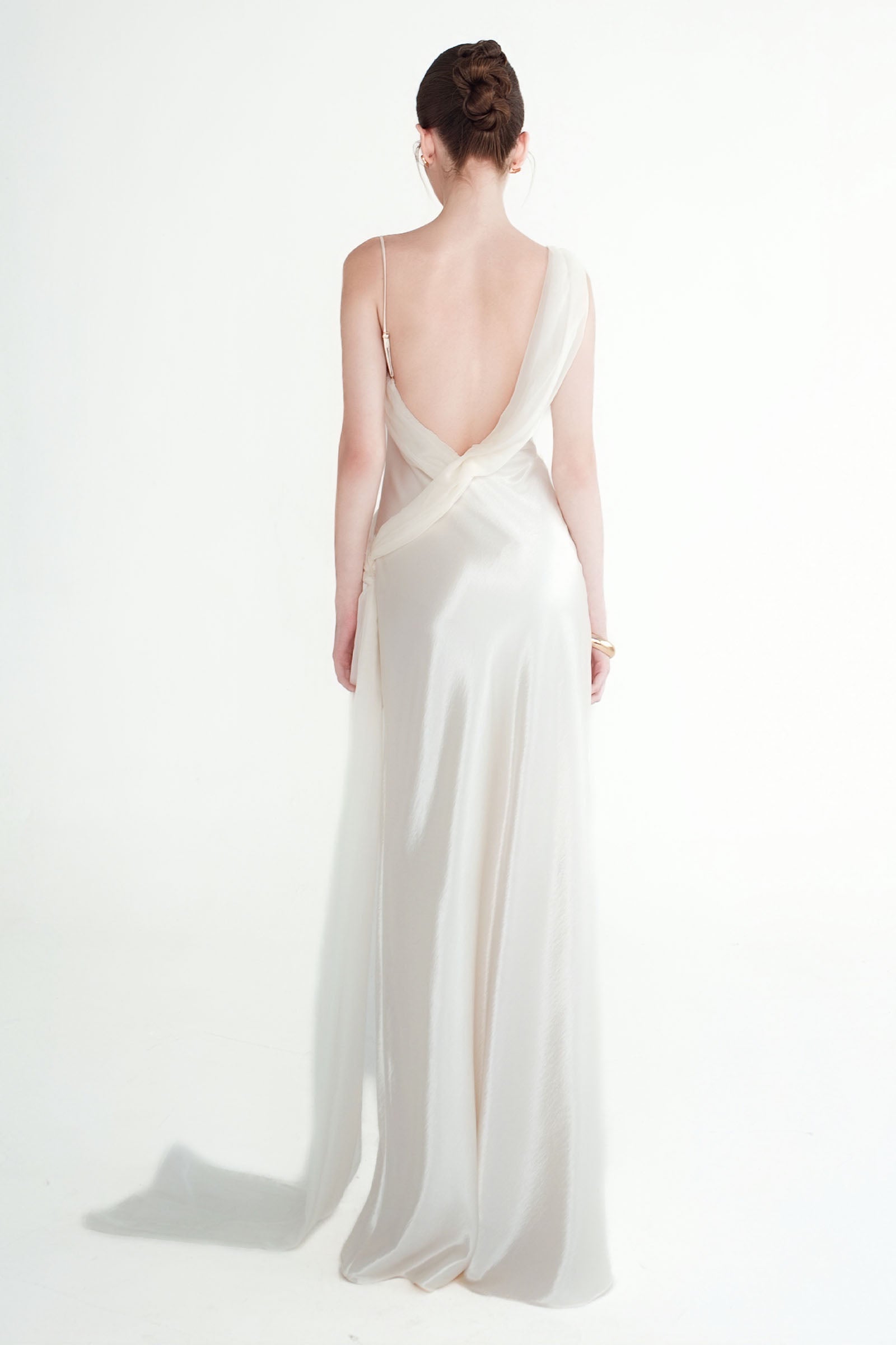 Elara Draped Maxi Dress