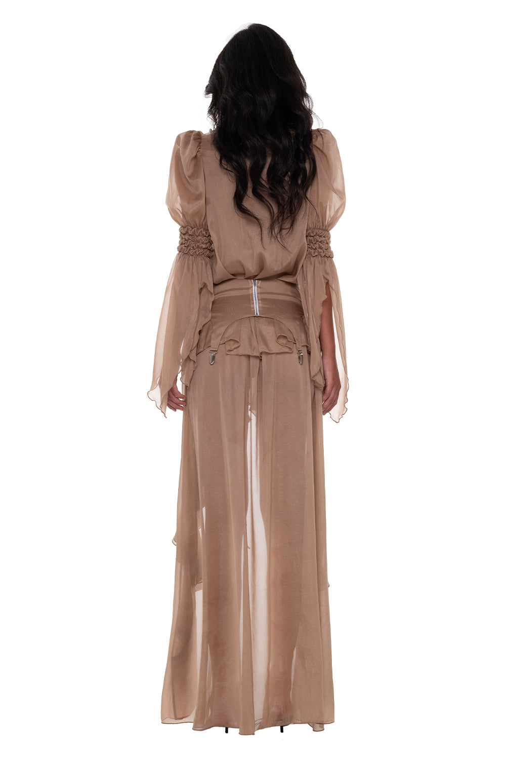Francie Shirring Maxi Dress