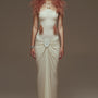 Eirene Cropped Feather Jacket