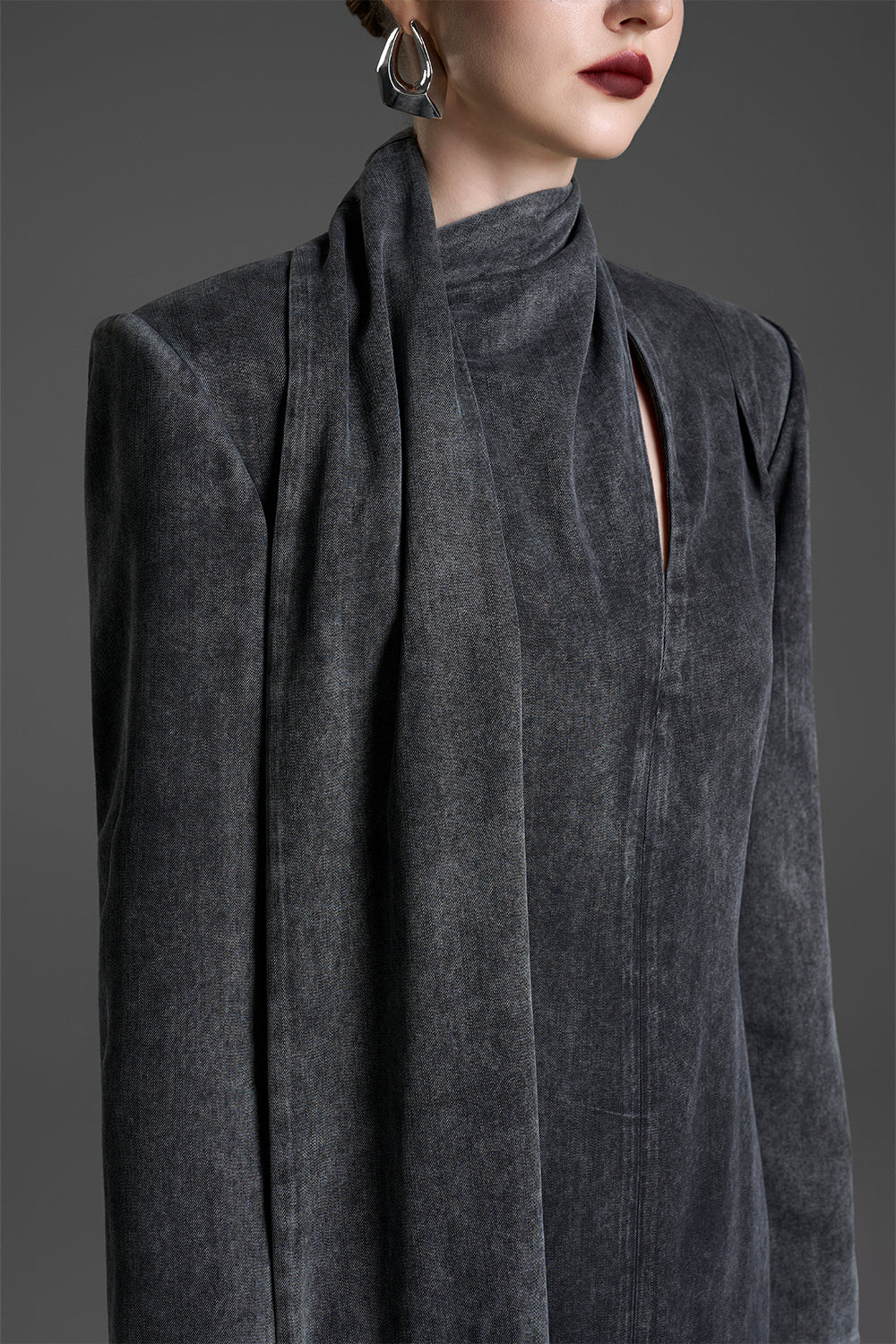 Inés Scarf Draped Maxi Dress