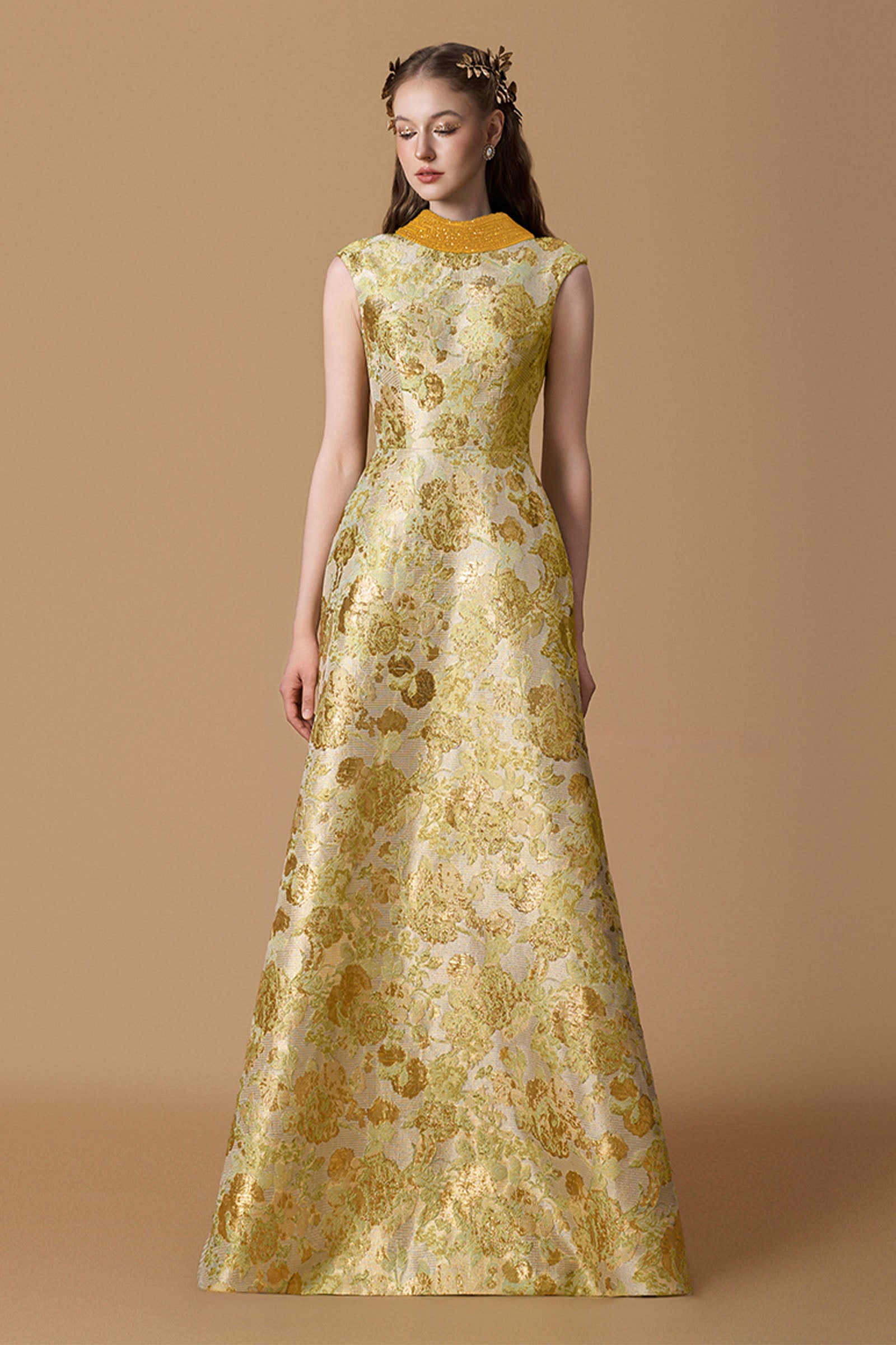 Aris Jacquard Maxi Dress