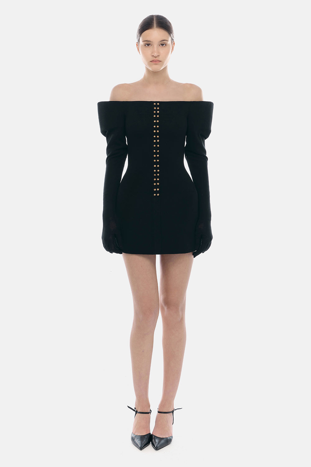 Nara Glove Sleeve Mini Dress