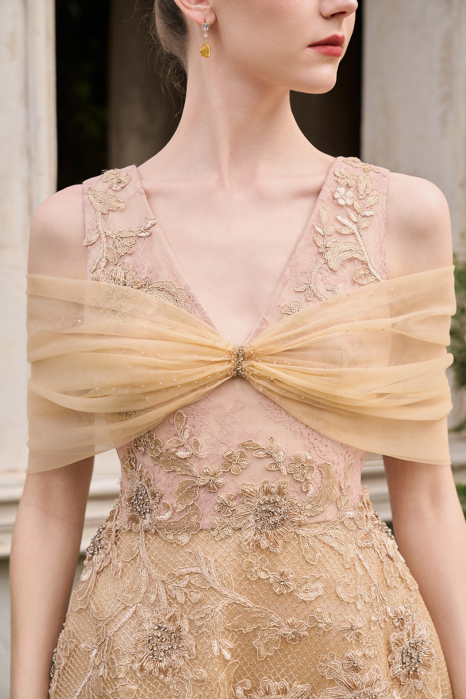 Sofia Cold Shoulder Sleeve Maxi Dress