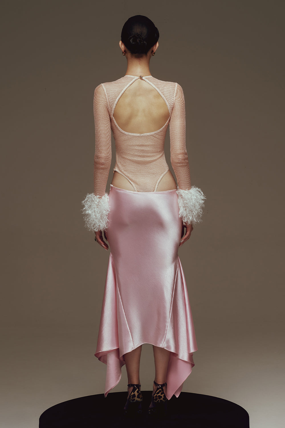 Lorelei Asymmetric Satin Skirt