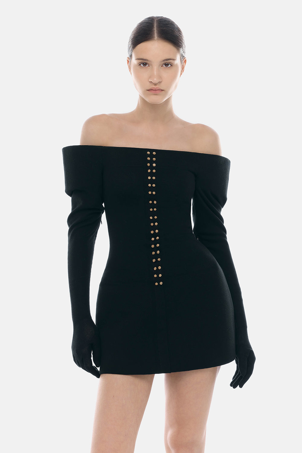 Nara Glove Sleeve Mini Dress