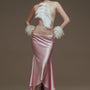 Lorelei Asymmetric Satin Skirt