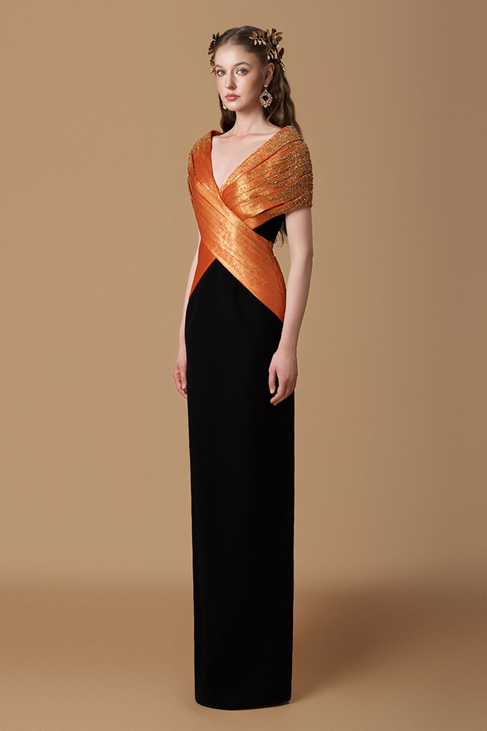 Senna Draped Maxi Dress